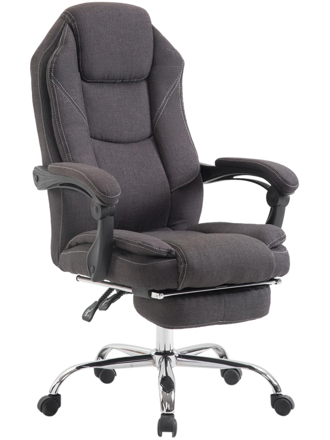 Silla de oficina Castle tela, gris oscuro