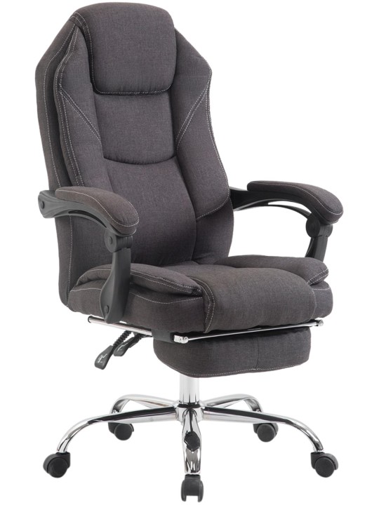 Silla de oficina Castle tela, gris oscuro