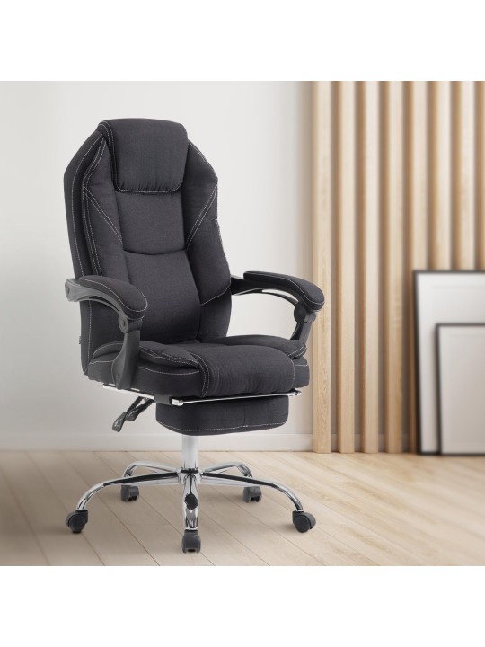 Silla de oficina Castle tela, negro