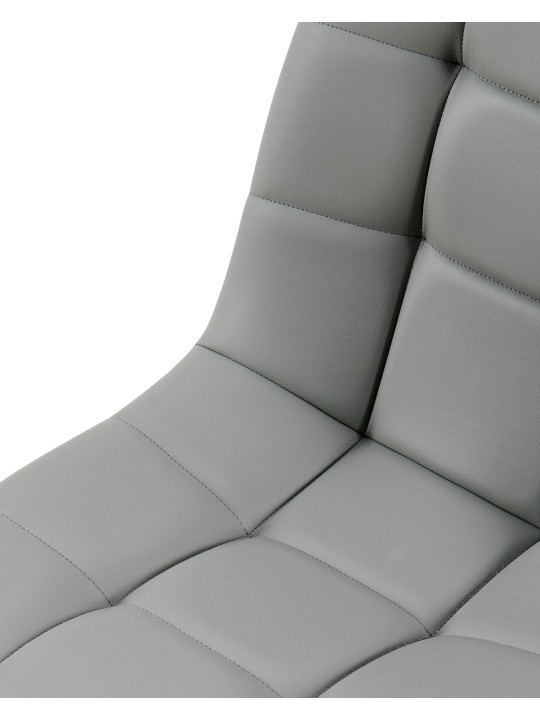 Silla de comedor Antibes piel sintética, gris claro