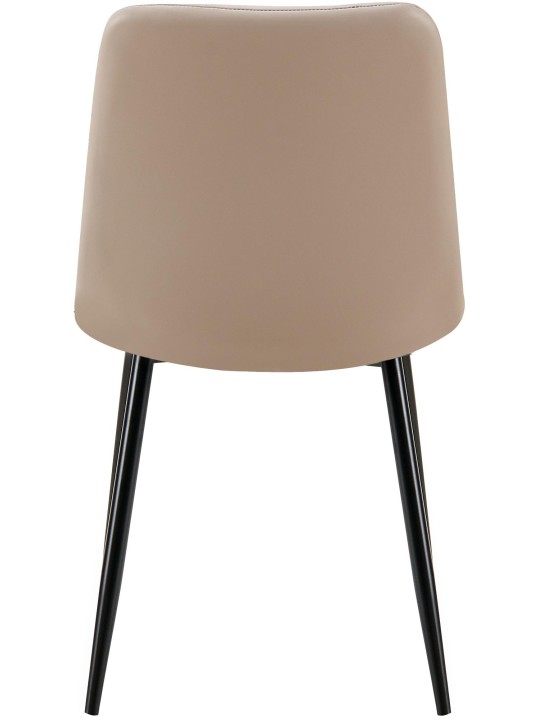 Silla de comedor Antibes cuero sintético, taupe