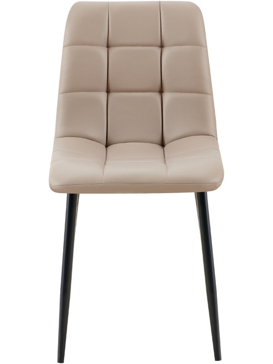 Silla de comedor Antibes cuero sintético, taupe