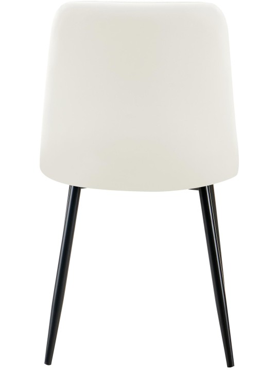 Silla de comedor Antibes piel sintética, blanco