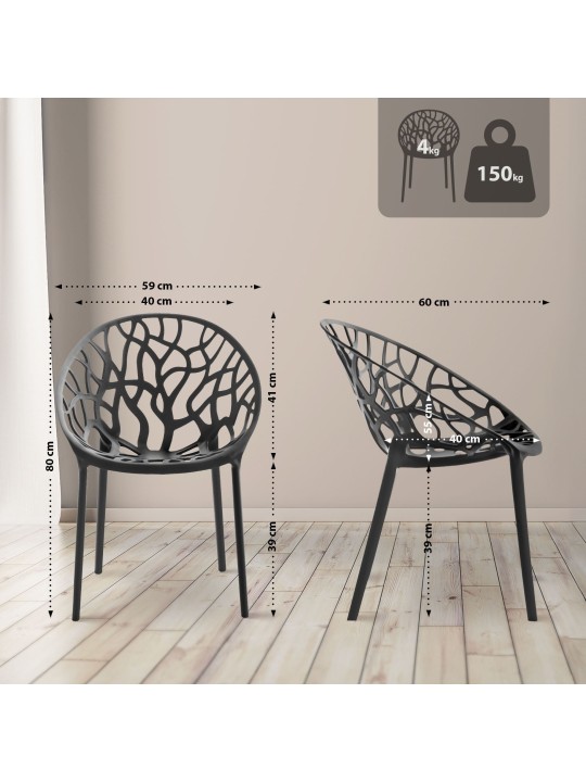 Grupo de asientos Hoscana, negro Grupo de asientos Hoscana, negro