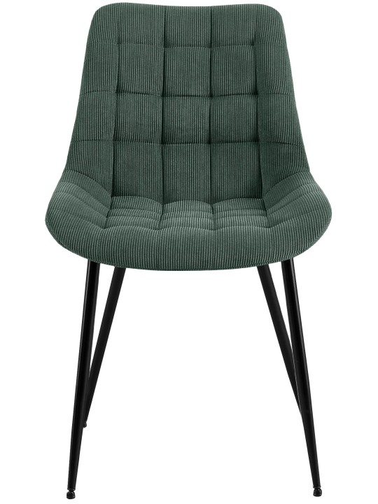 Silla de comedor Sardna Cord, verde
