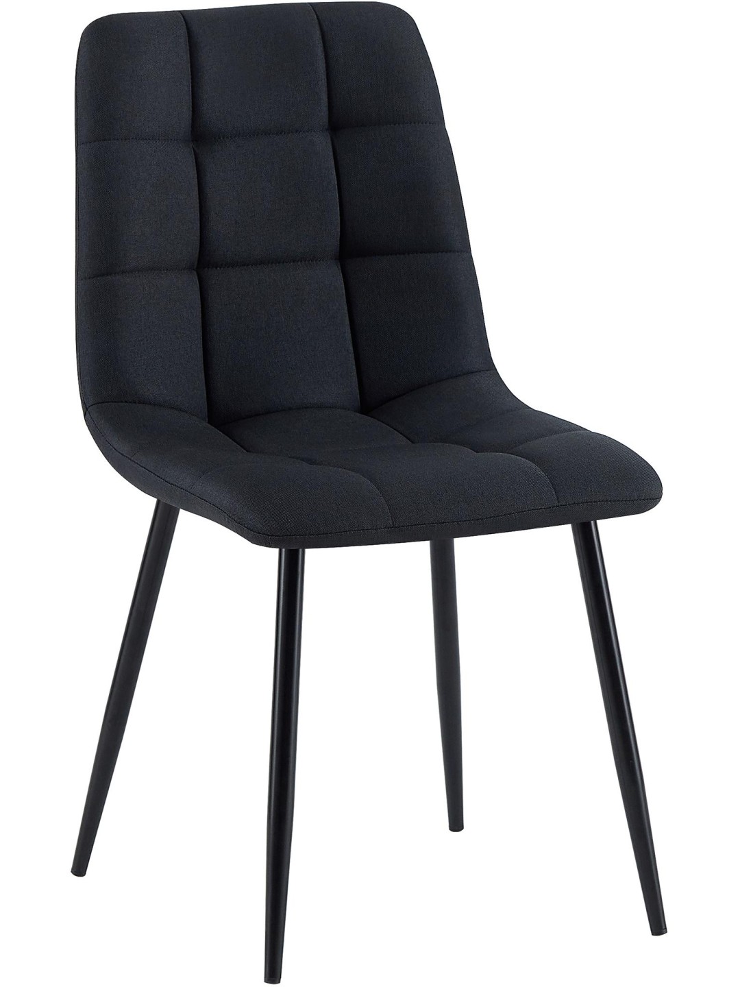 Silla de comedor tela Antibes, negro