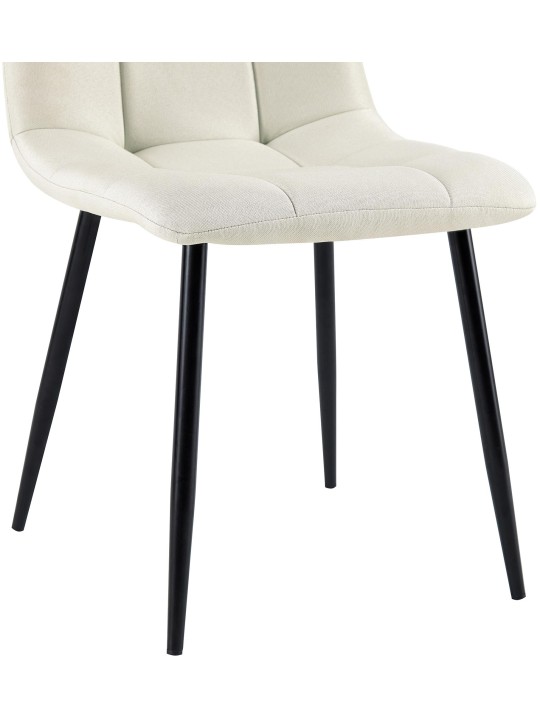 Silla de comedor tela Antibes, crema