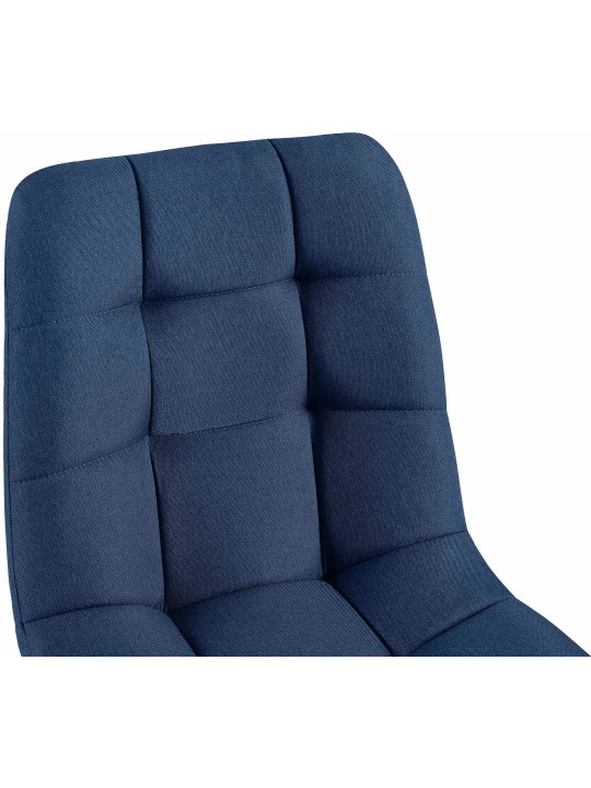 Juego de 4 sillas de comedor tela Antibes, azul