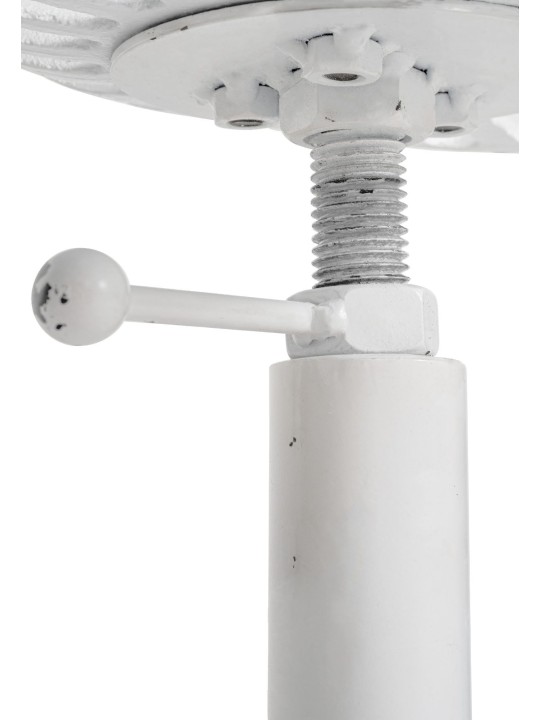 Taburete de bar Butch, blanco antiguo