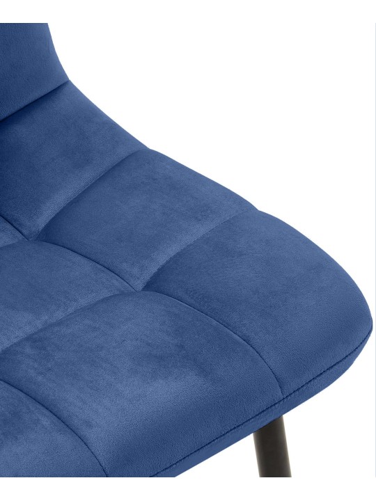 Juego de 4 sillas de comedor Antibes, azul