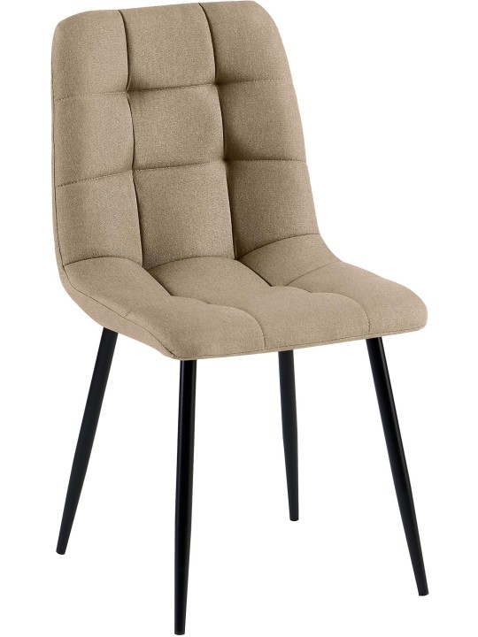 Silla de comedor tela Antibes, taupe