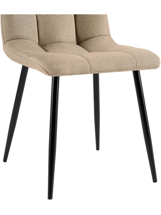 Silla de comedor tela Antibes, taupe