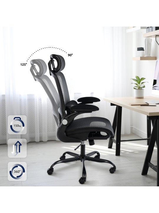 Silla de oficina Kaylee, negro