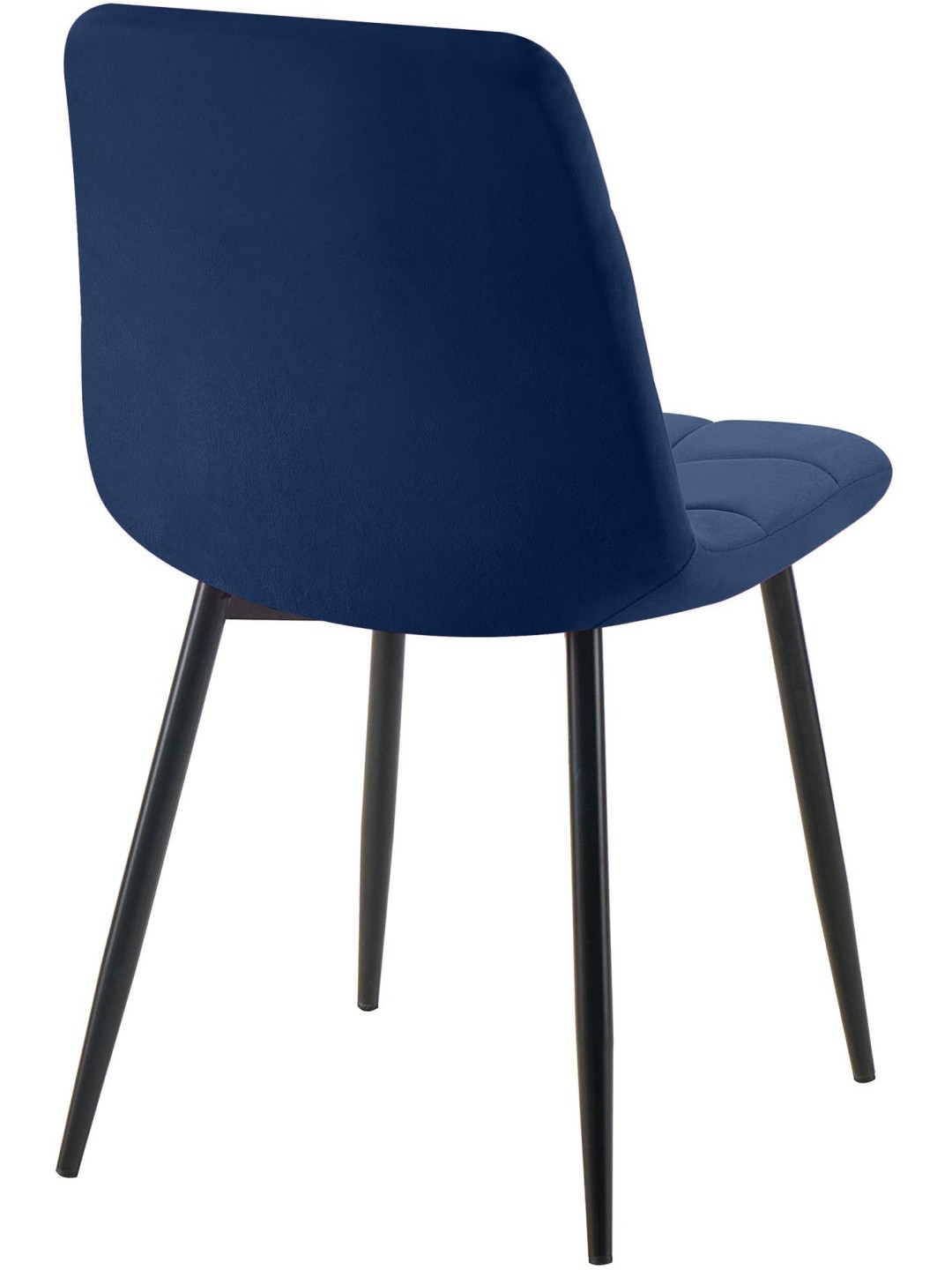 Juego de 2 sillas de comedor Tilde terciopelo, azul