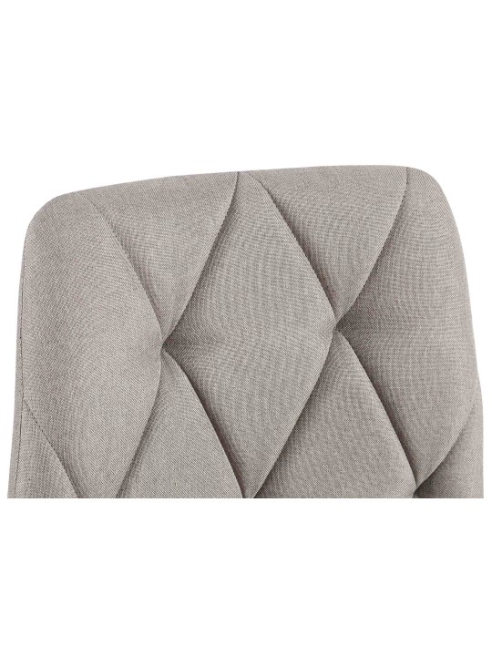 Silla de comedor tela Clairton, gris claro