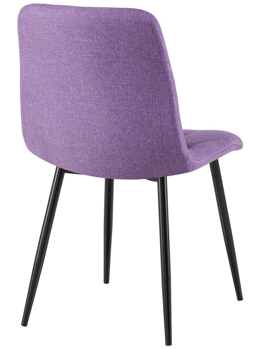 Silla de comedor tela Clairton, lila