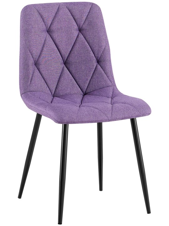 Silla de comedor tela Clairton, lila