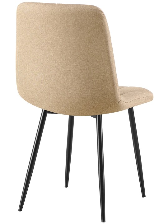 Silla de comedor tela Clairton, taupe