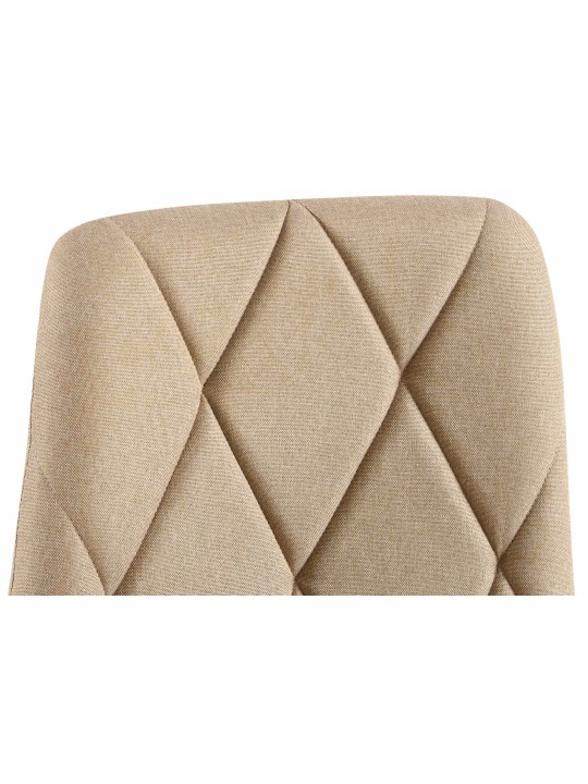 Juego de 2 sillas de comedor tela Clairton, taupe