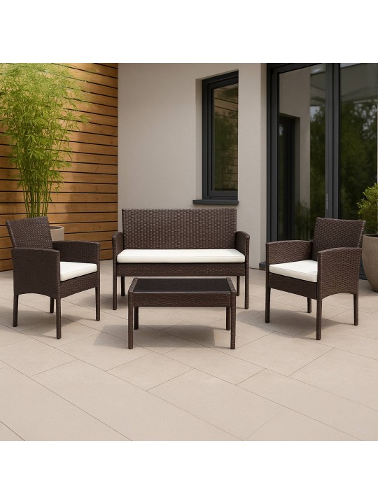 Grupo de asientos Ramunda, marrón Grupo de asientos Ramunda, marrón