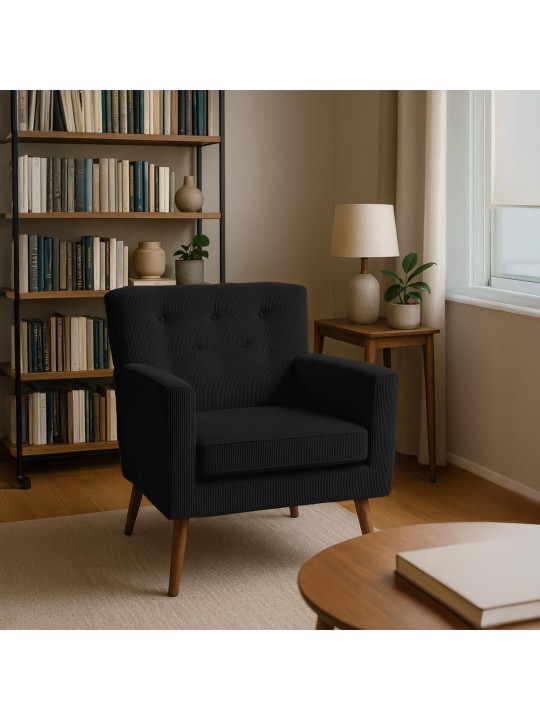 Sillón Kioni Cordón, negro Sillón Kioni Cordón, negro