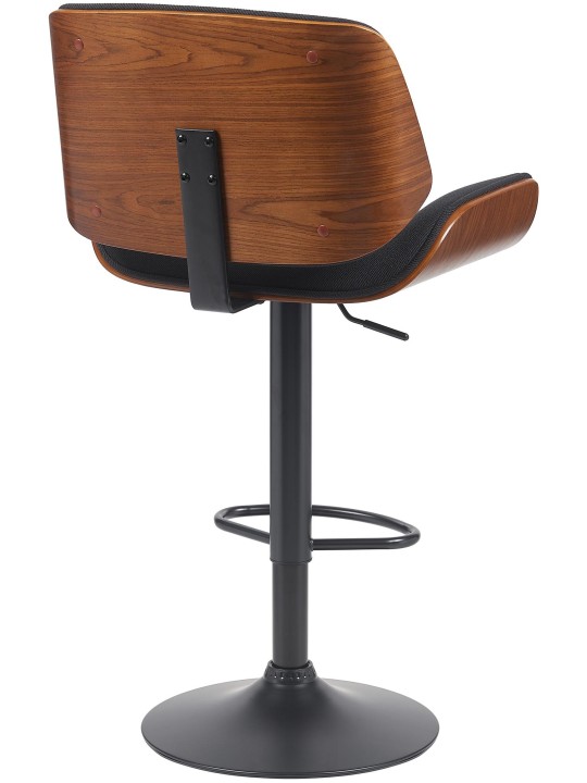 Taburete de bar Beverly B tela, nogal/negro Taburete de bar Beverly B tela, nogal/negro
