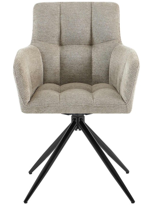 Silla de comedor Jonah tela, taupe