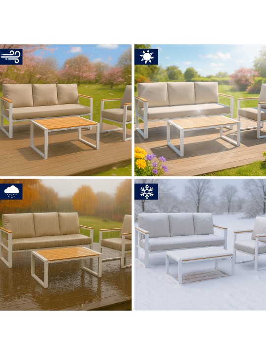 Grupo de asientos Rodiesa, blanco Grupo de asientos Rodiesa, blanco