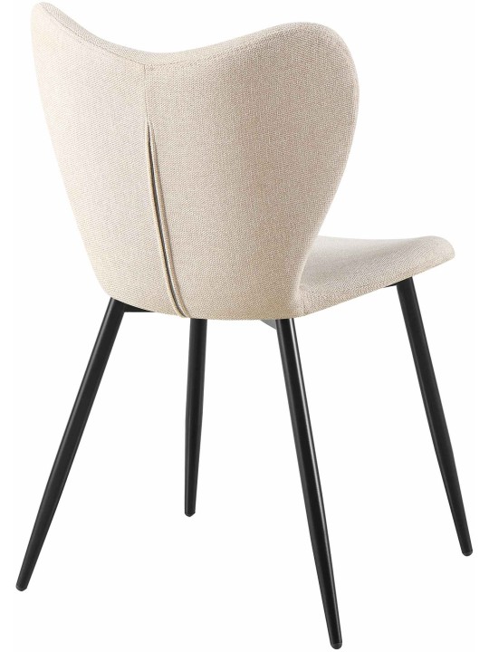 Silla de comedor Maika tela, crema Silla de comedor Maika tela, crema
