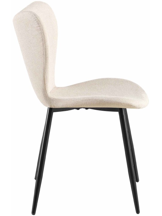 Silla de comedor Maika tela, crema Silla de comedor Maika tela, crema
