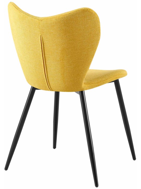 Silla de comedor Maika tela, amarillo Silla de comedor Maika tela, amarillo