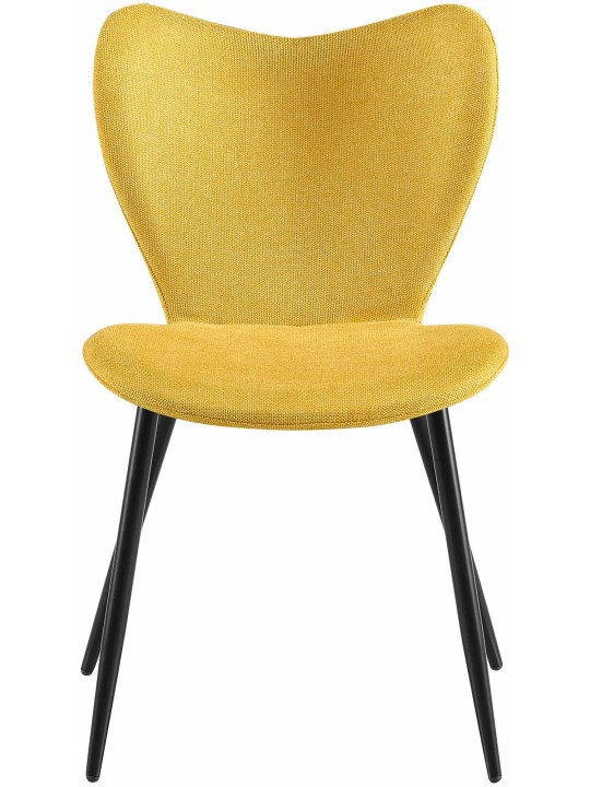 Silla de comedor Maika tela, amarillo Silla de comedor Maika tela, amarillo