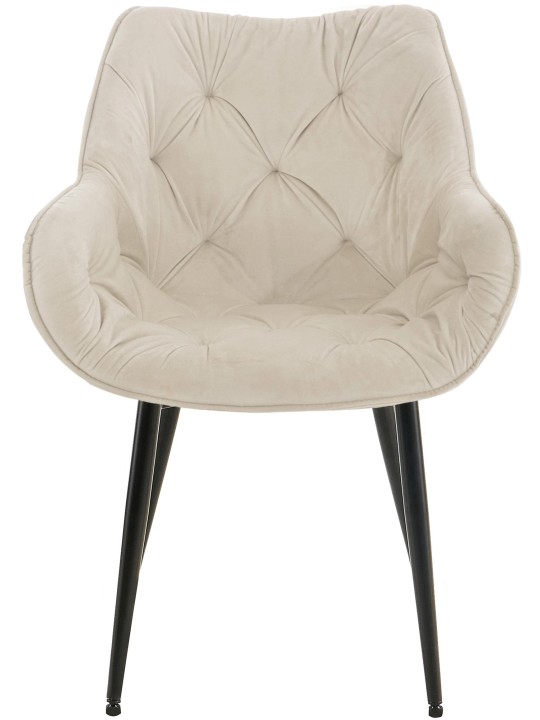 Silla Tanna Terciopelo, crema Silla Tanna Terciopelo, crema