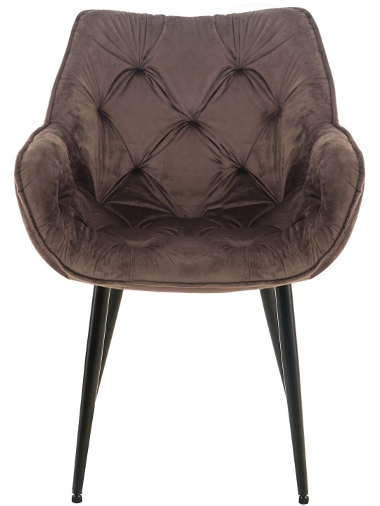 Silla Tanna Terciopelo, marrón Silla Tanna Terciopelo, marrón