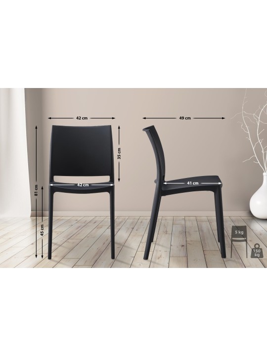 Silla Meton, negro Silla Meton, negro
