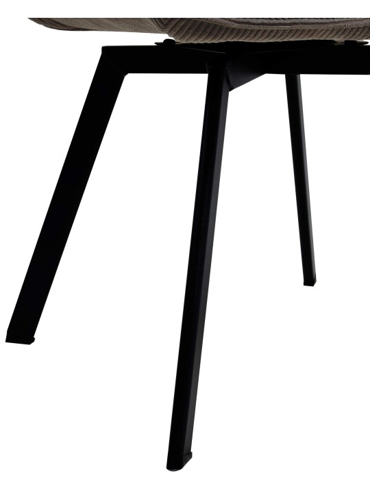 Silla de comedor Jordi Cord, marrón