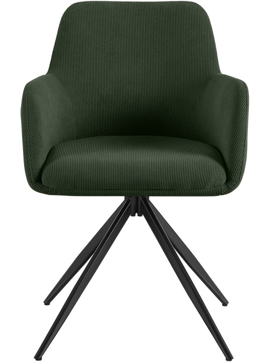 Silla de comedor Olema Cord, verde