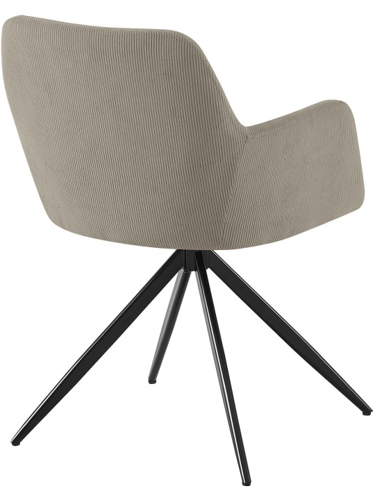 Silla de comedor Olema Cord, taupe