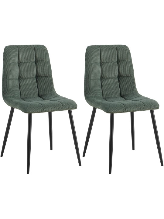 Juego de 2 Sillas de Comedor Tilde Cordón, verde Juego de 2 Sillas de Comedor Tilde Cordón, verde