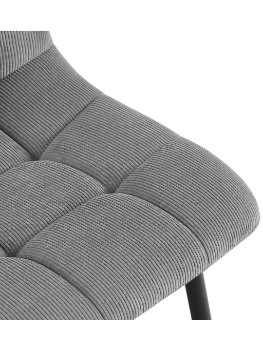 Juego de 4 sillas de comedor Tilde Cordón, gris