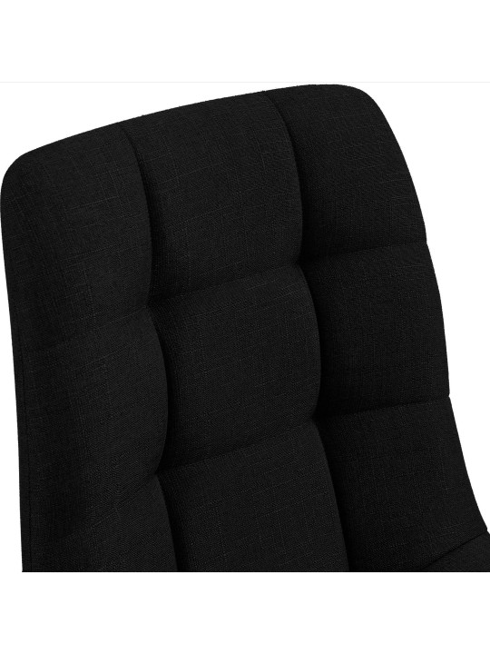Silla de comedor tela Tilde, negro