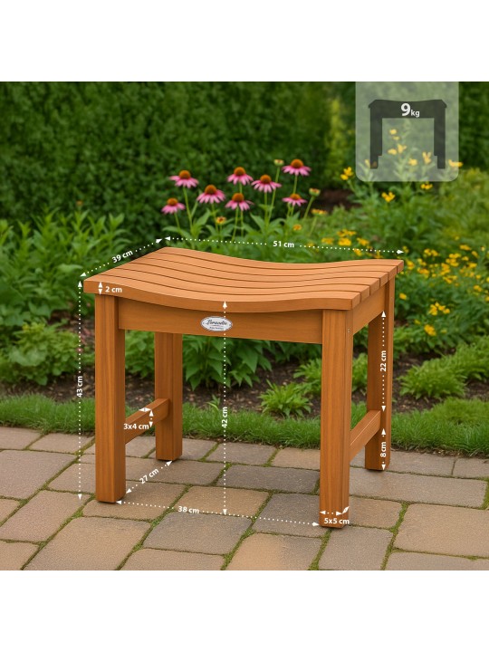 Taburete Bibury, teca Taburete Bibury, teca