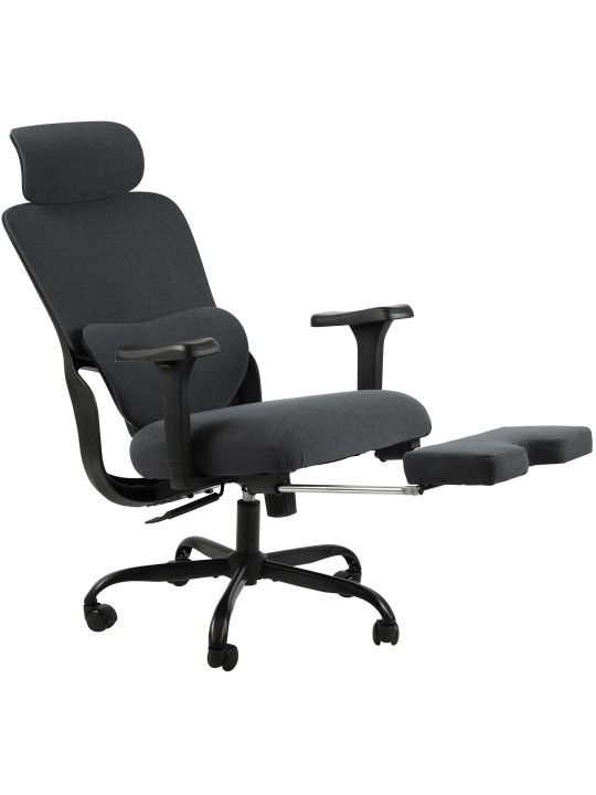 Silla de oficina Leesburg, negro/negro