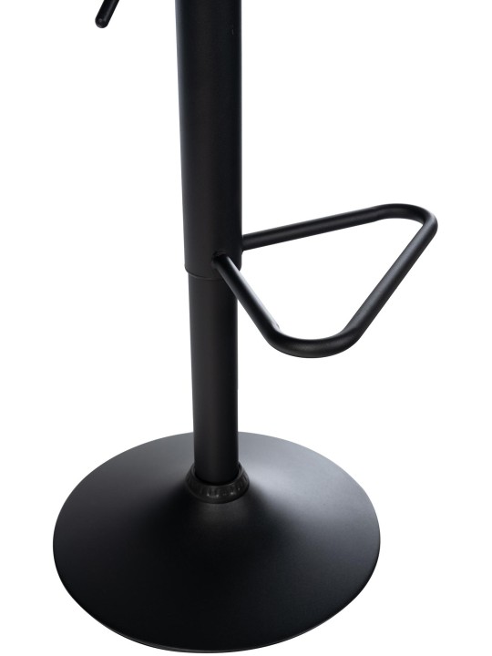 Juego de 2 taburetes de bar Kasson terciopelo, negro Juego de 2 taburetes de bar Kasson terciopelo, negro