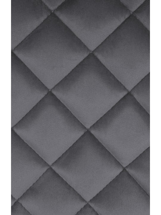 Juego de 2 taburetes de bar Kasson terciopelo, gris oscuro Juego de 2 taburetes de bar Kasson terciopelo, gris oscuro