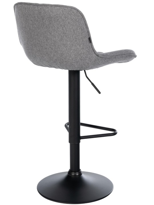 Juego de 2 taburetes de bar tela Kasson, gris oscuro Juego de 2 taburetes de bar tela Kasson, gris oscuro