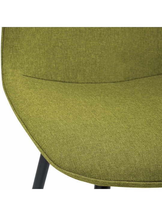 Silla de comedor Maryam tela, verde