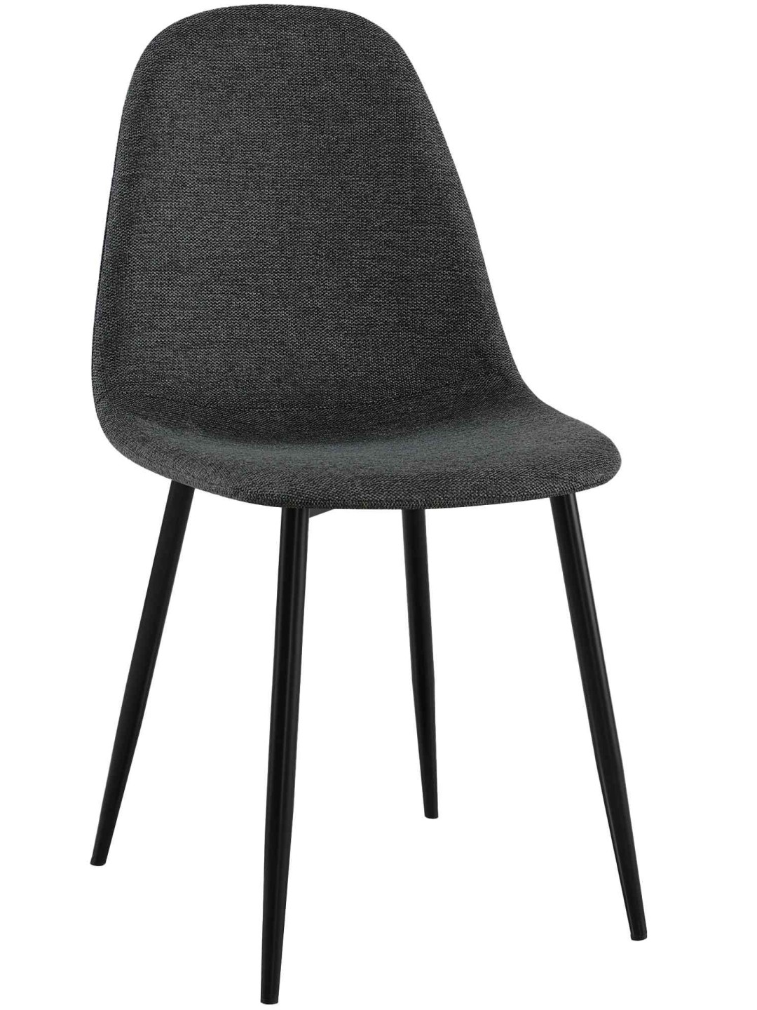 Silla de comedor tela Napier, negro