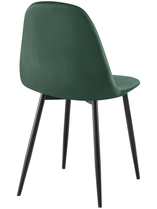 Silla de comedor de terciopelo Napier, verde Silla de comedor de terciopelo Napier, verde