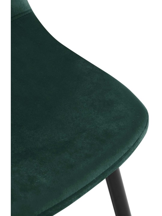 Silla de comedor de terciopelo Napier, verde Silla de comedor de terciopelo Napier, verde